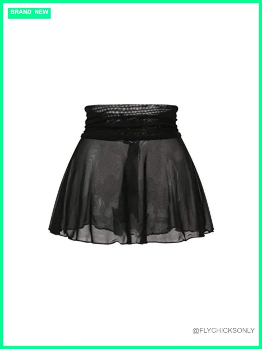 Mesh Sheer Swim Cover Up Skirt Bikini Coverup